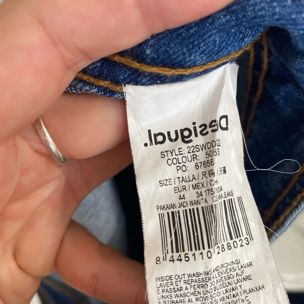 Desigual daisy embroidered jeans - Picture 3 of 4